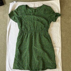 Green Floral Mini Dress